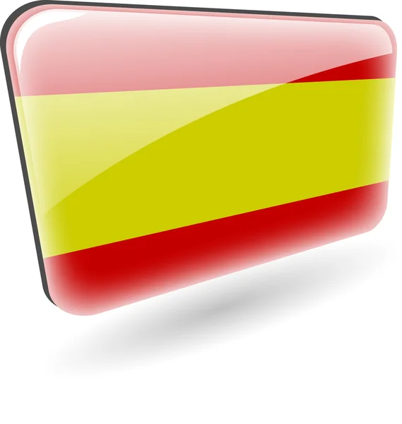 Das Symbol der spanischen Flagge — Stockvektor