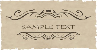 Grunge vector ornate and frame clipart