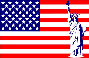 bayrak Özgürlük heykeli ABD