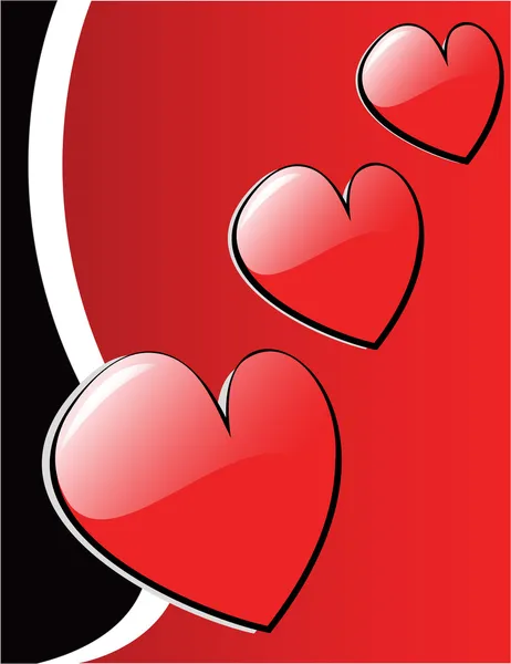 Wektor hearts-valentine's — Wektor stockowy