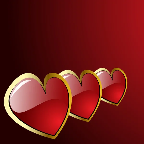 Wektor hearts-valentine's — Wektor stockowy