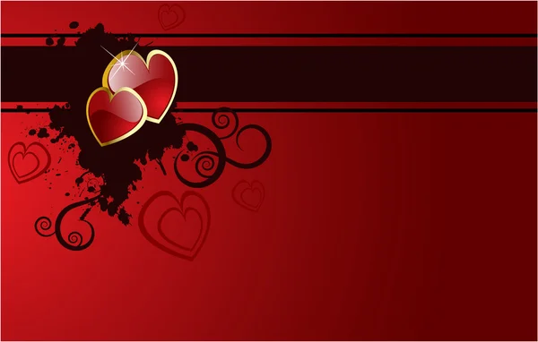 Coeurs vectoriels de Saint Valentin — Image vectorielle