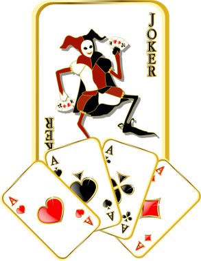 Vector joker clipart