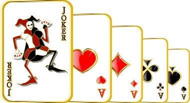 Vector joker clipart