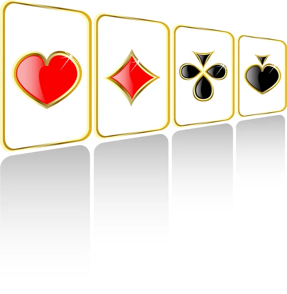 Vector spelen kaartenset — Stockvector