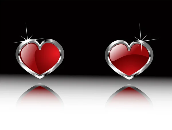 Vector valentine's hearts — Stock Vector