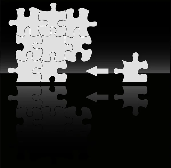Le vecteur absract puzzle fond — Image vectorielle