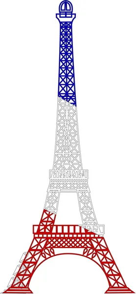 Der Vektor Eiffelturm — Stockvektor