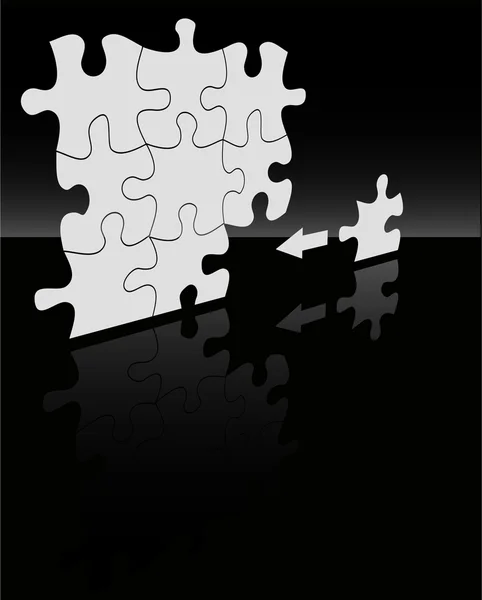 Der Vektor absract Puzzle Hintergrund — Stockvektor