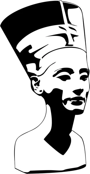 Vektorové hlava Nefertiti — Stockový vektor