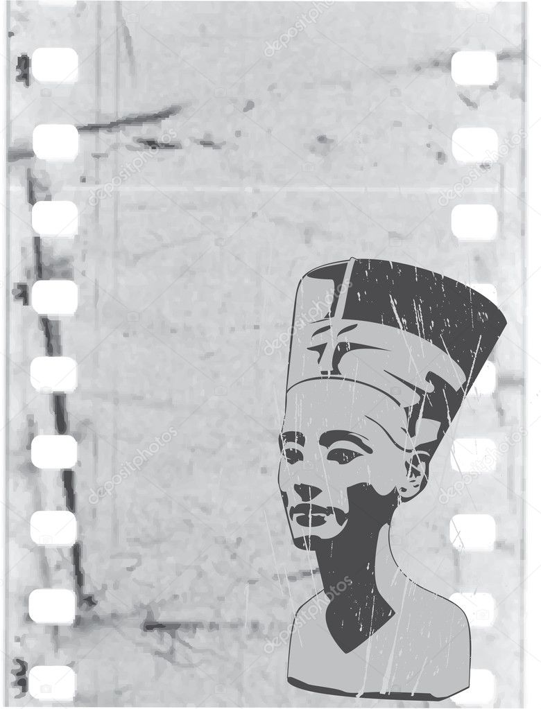 Vector head of Nefertiti