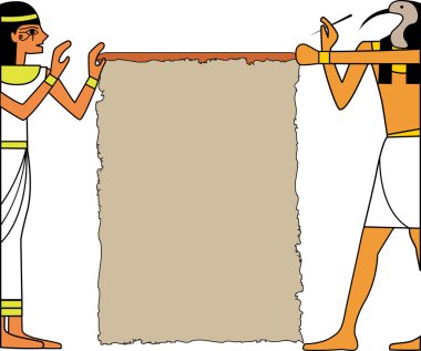 The vector set of egyptian god clipart