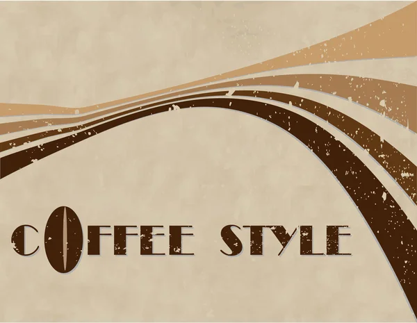 The vector coffee style background — Stock Vector