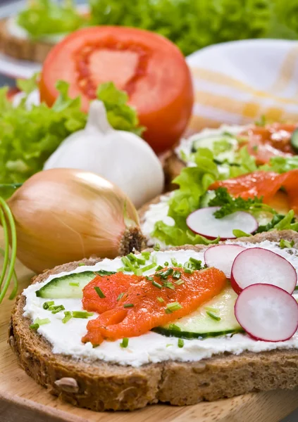 stock image Healthy eating - whole grain bread