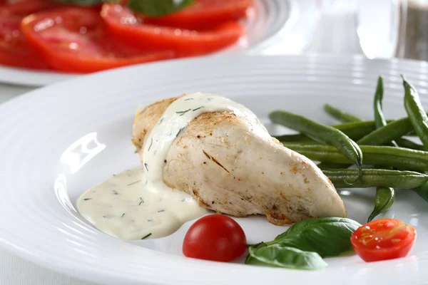 stock image Grilled chicken fillet