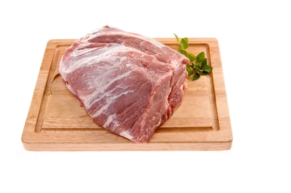 Carne di maiale cruda fresca — Foto Stock