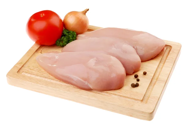 Petti di pollo crudi freschi — Foto Stock