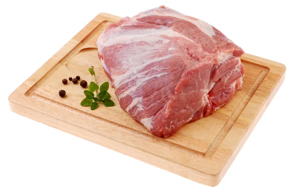 Carne di maiale cruda fresca Foto Stock