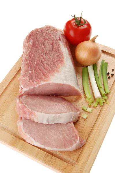 Carne fresca de cerdo cruda — Foto de Stock