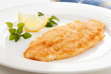 Fried fish fillet clipart