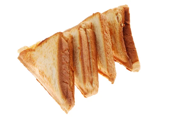 白い背景に隔離されたトースト — ストック写真