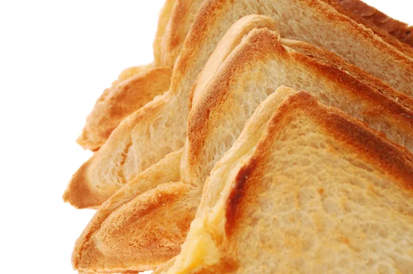 Beyaz arkaplanda izole edilmiş tostlar — Stok fotoğraf