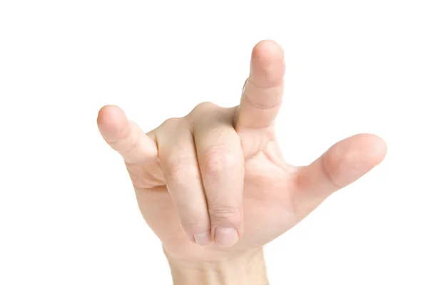 Horns hand sign — Stock Photo, Image