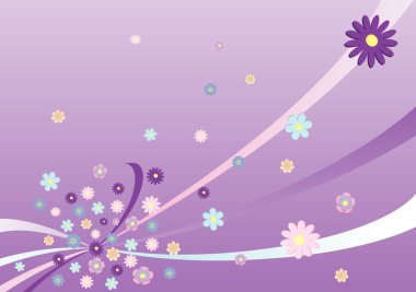 Vector flower's abstract clipart