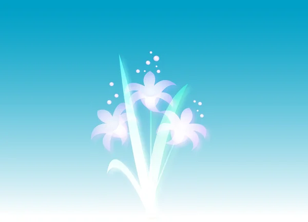 Absztrakt virágok háttér illusztráció — Stock Vector