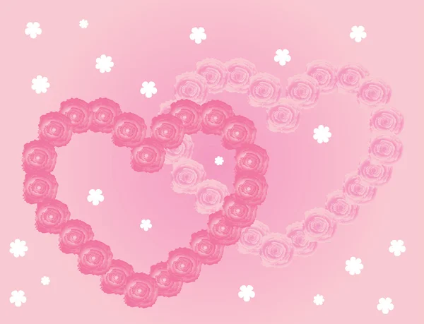 Valentines fond abstrait — Image vectorielle
