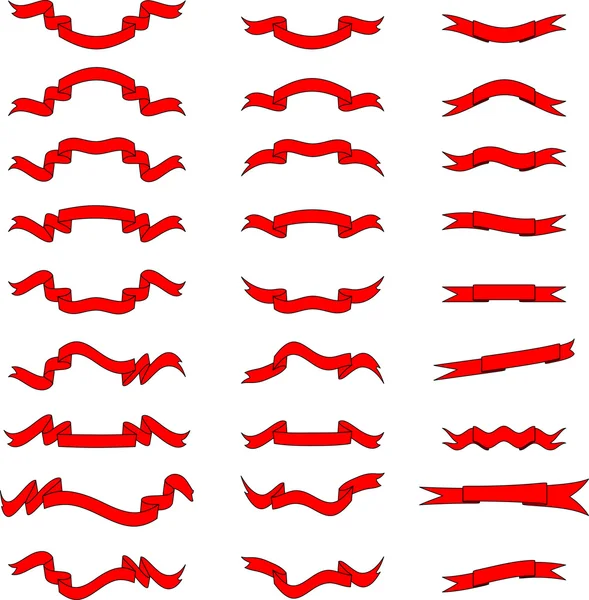 Röda fanor vektorgrafik tema — Stock vektor