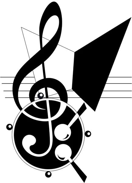 Thème Musique abstraite — Image vectorielle