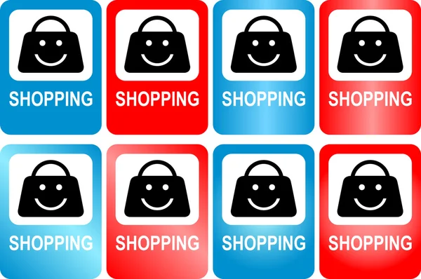 巷道标记，购物的标志 — 图库矢量图片