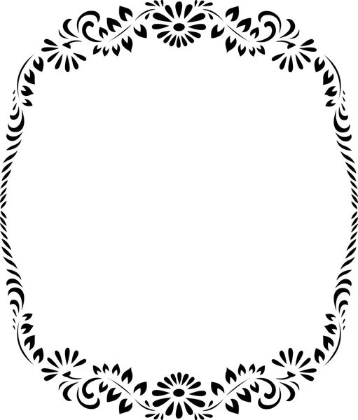 Padrão de círculo floral, design de ornamento — Vetor de Stock