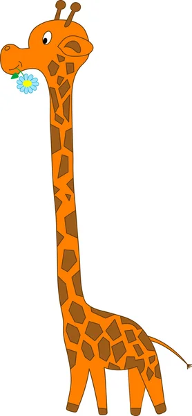 Komik zürafa - görüntü illüstrasyon — Stok Vektör