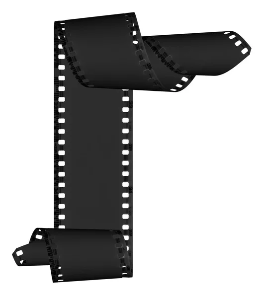 Abstract slide films frame on white — Stock Photo, Image