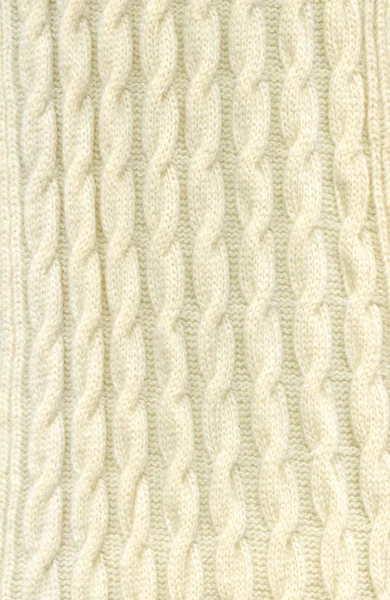 Textiltextur aus weißer Wolle — Stockfoto