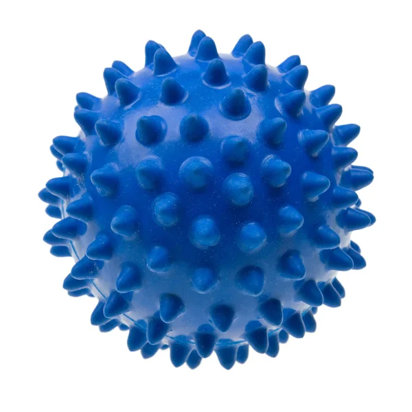 stock image Blue massage ball on white