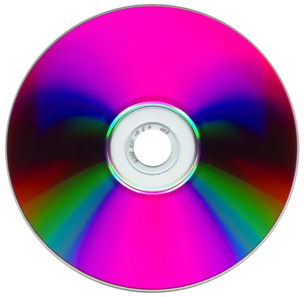 Компакт-диск на белом фоне — стоковое фото