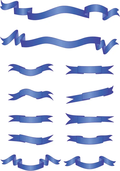 Стиль теми синіх банерів - ілюстрація — стоковий вектор
