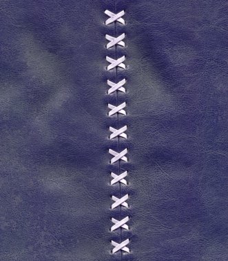 Details of the lacing on leather clipart