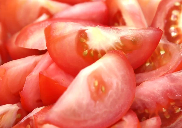 Fondo fresco de rodajas de tomate natural — Foto de Stock