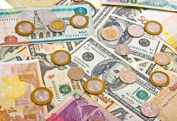 Cobrança de vários dinheiro — Fotografia de Stock