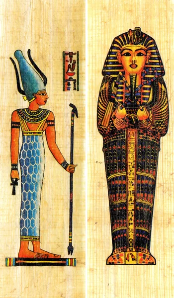 Dva egyptský papyrus — Stock fotografie