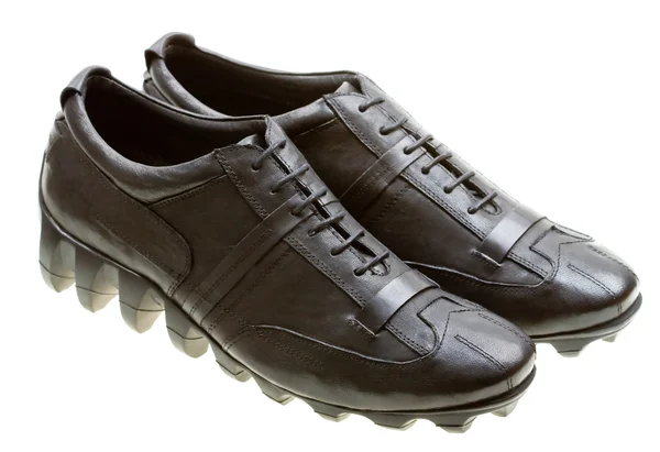 Buty sportowe czarne na białym tle — Zdjęcie stockowe