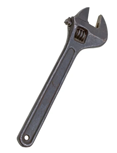 Fechar-up ferramenta chave isolada em branco — Fotografia de Stock