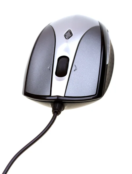 Primer plano del ratón de la computadora en blanco — Foto de Stock