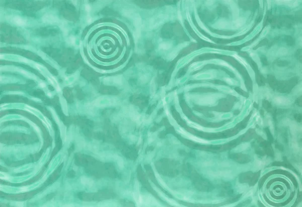 抽象的なターコイズ色の水の波紋 — ストック写真