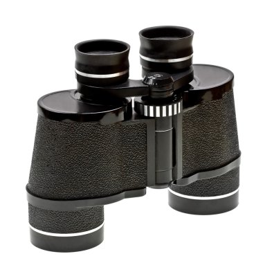 Binocular isolated on white clipart