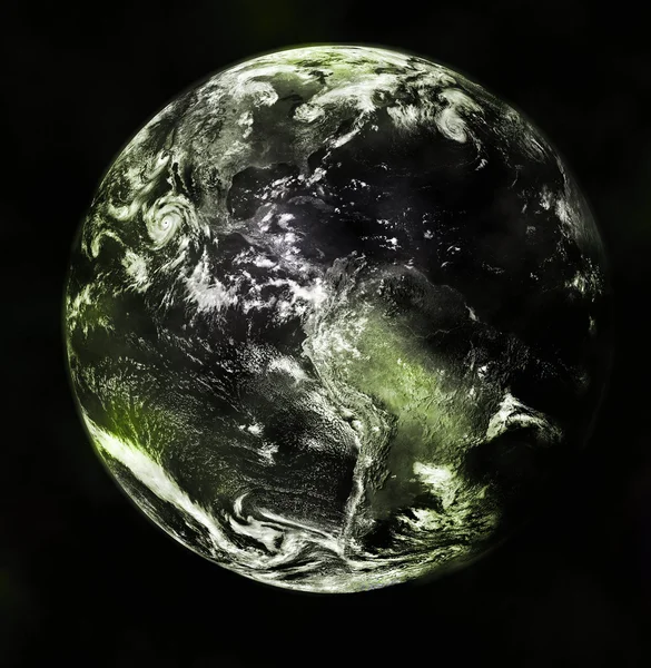 Pianeta Terra nello spazio sullo sfondo — Foto Stock